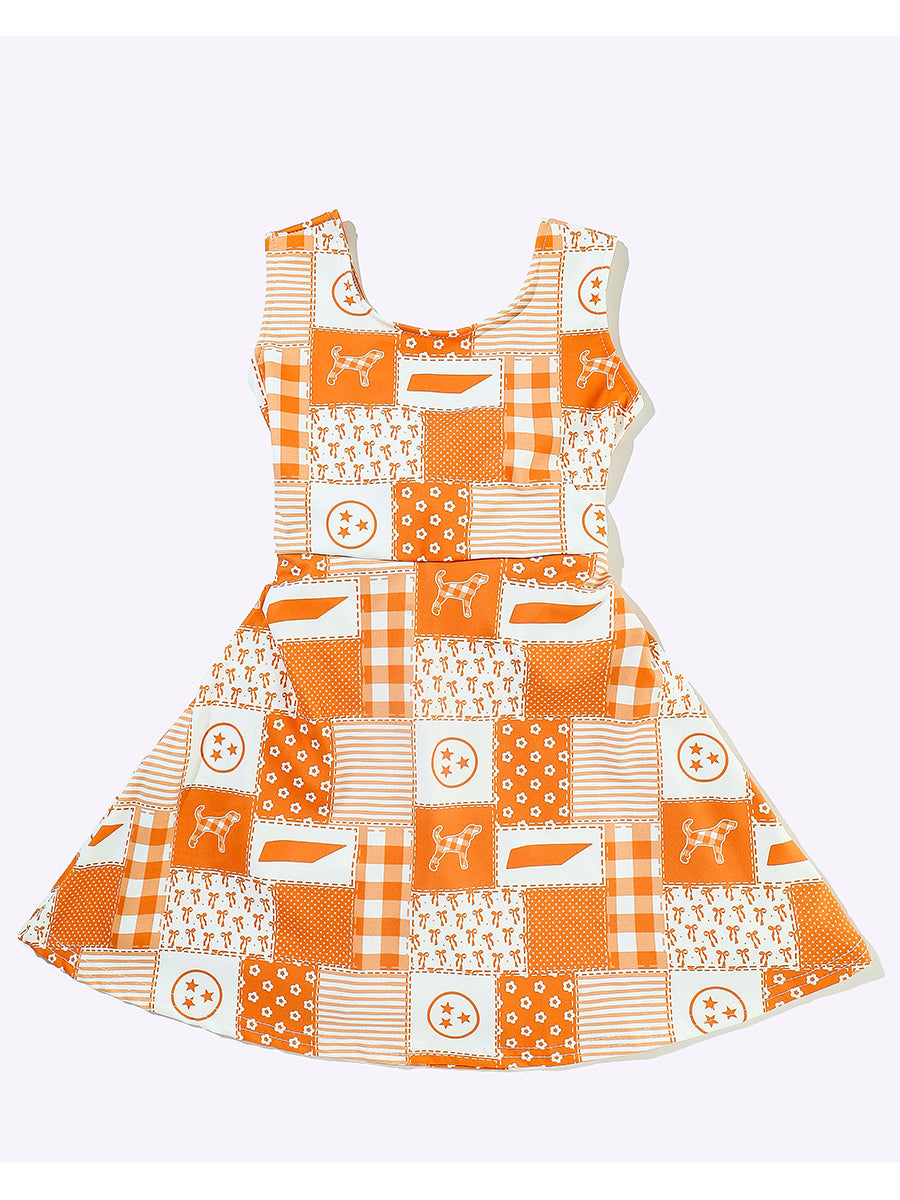 Patchwork TN Athletic Girls Dress