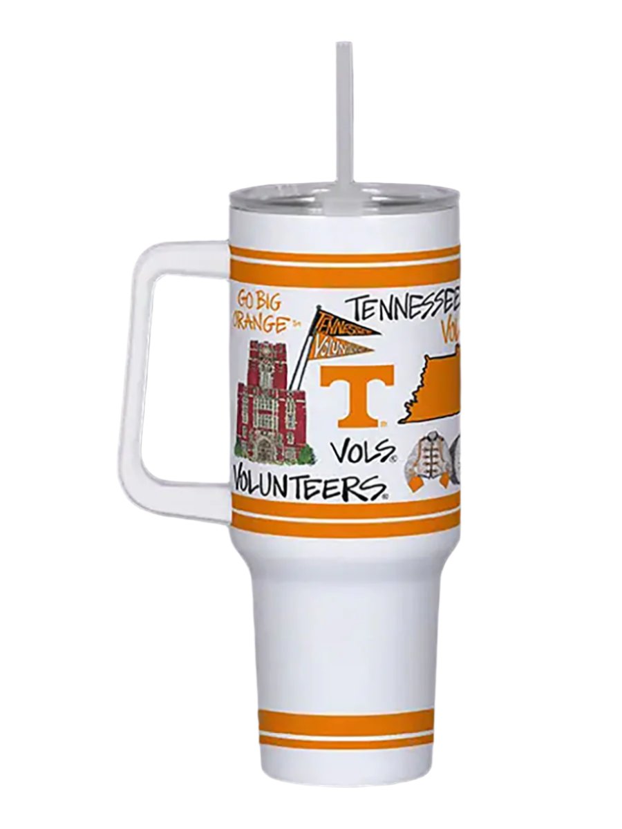 40 oz tumbler with Tennessee designs