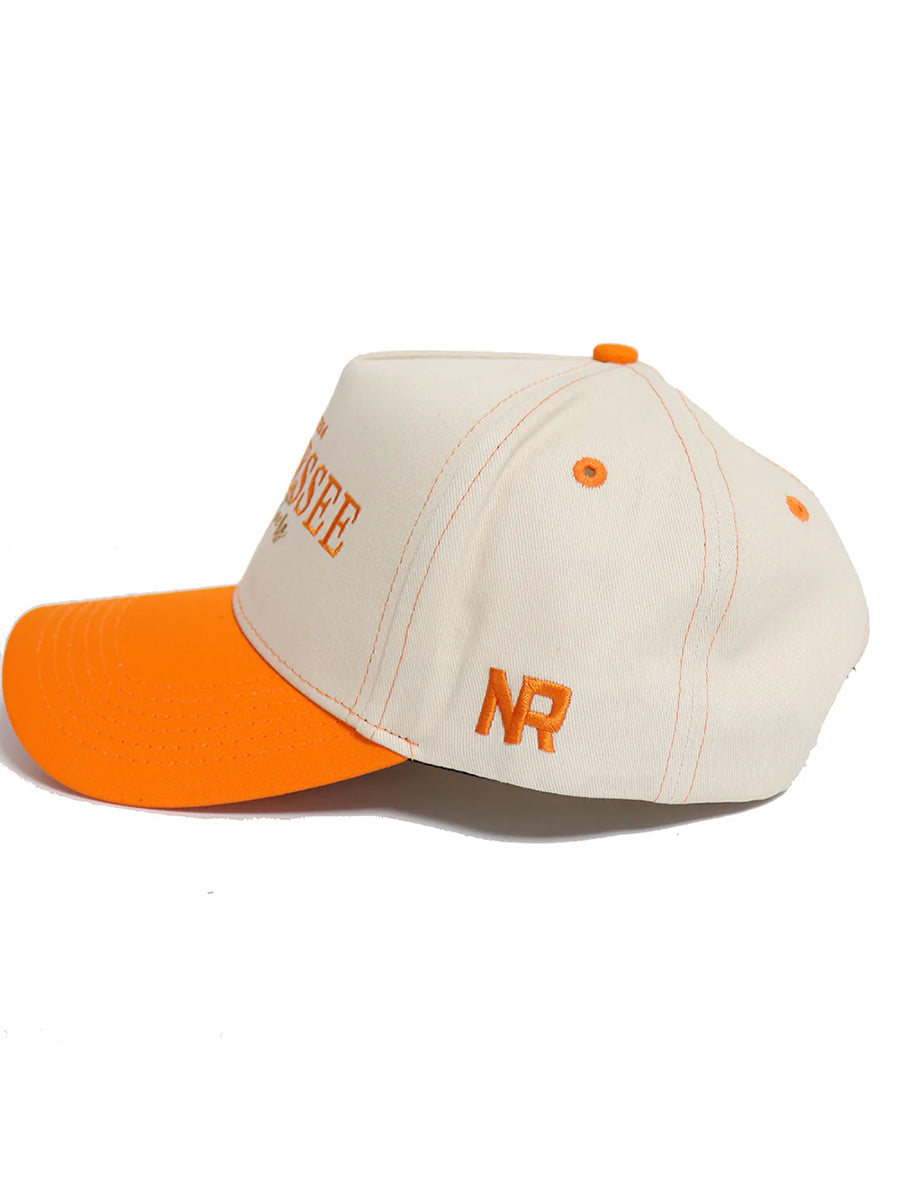 Cream Tennesse Cap with Orange Bill