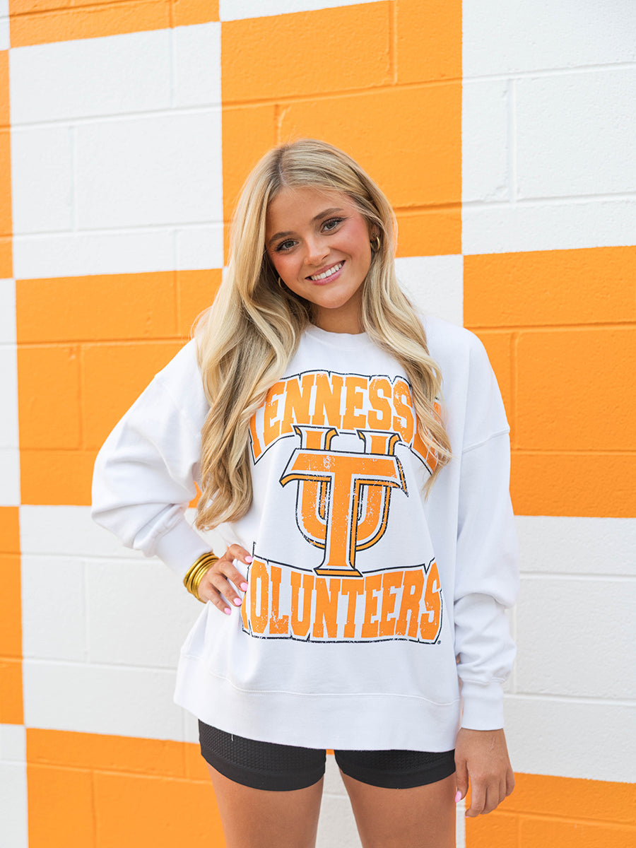 Interlocking UT Tennessee Volunteers Crew Sweatshirt
