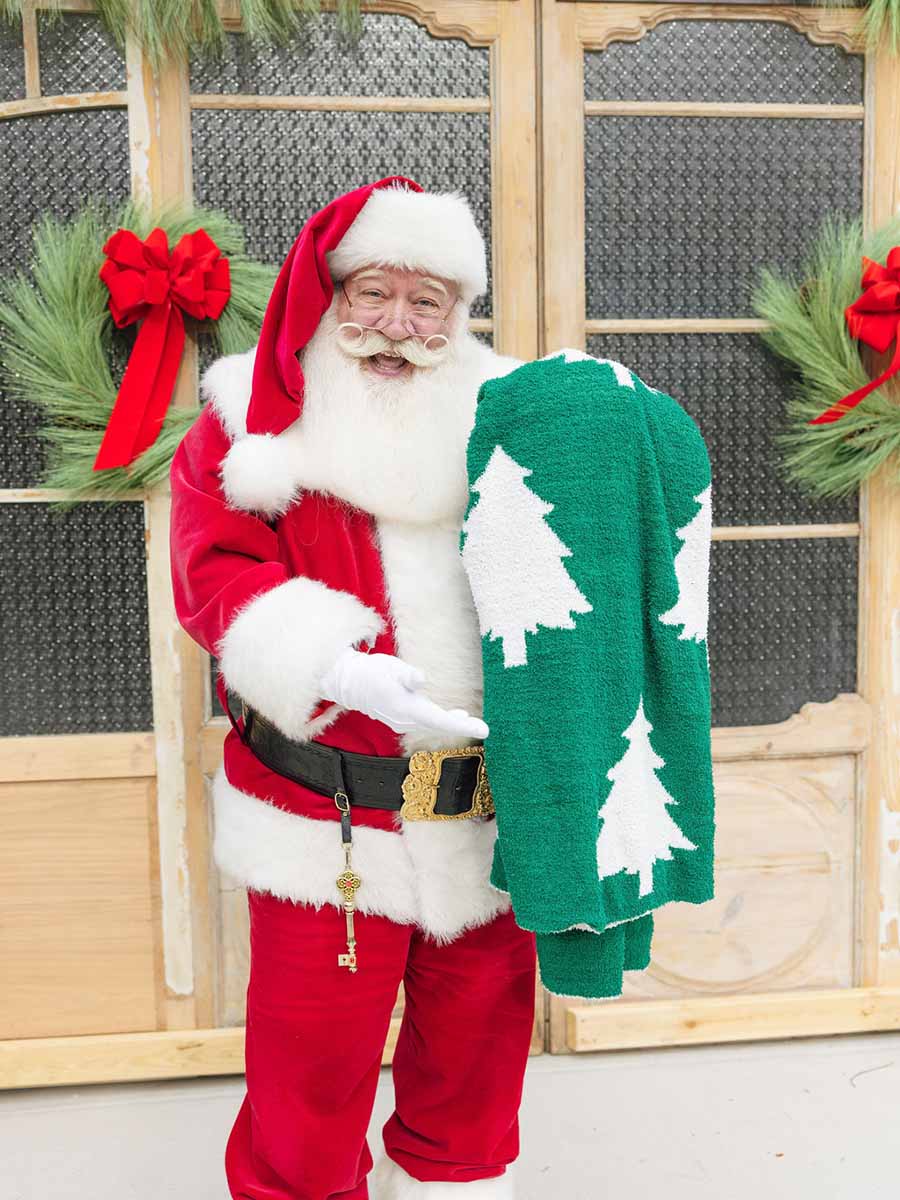 Green Christmas Trees Blanket