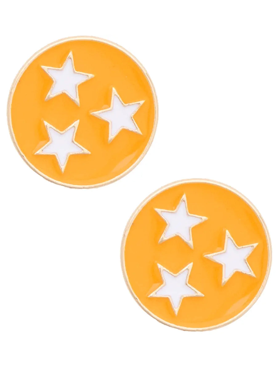 Tennessee Tri-Star Stud Earrings