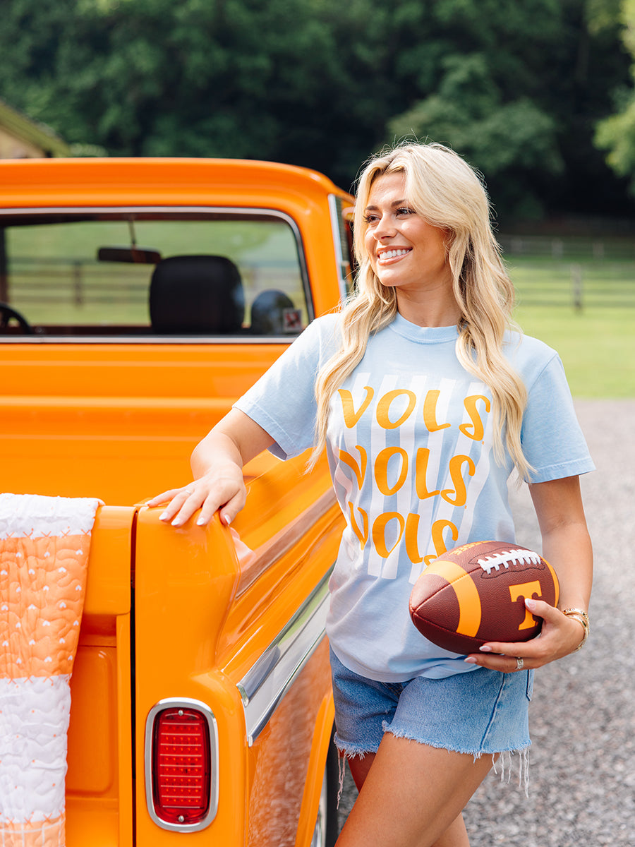 🎁 VOLS VOLS VOLS Short-Sleeve T-Shirt, Light Blue (Discount)