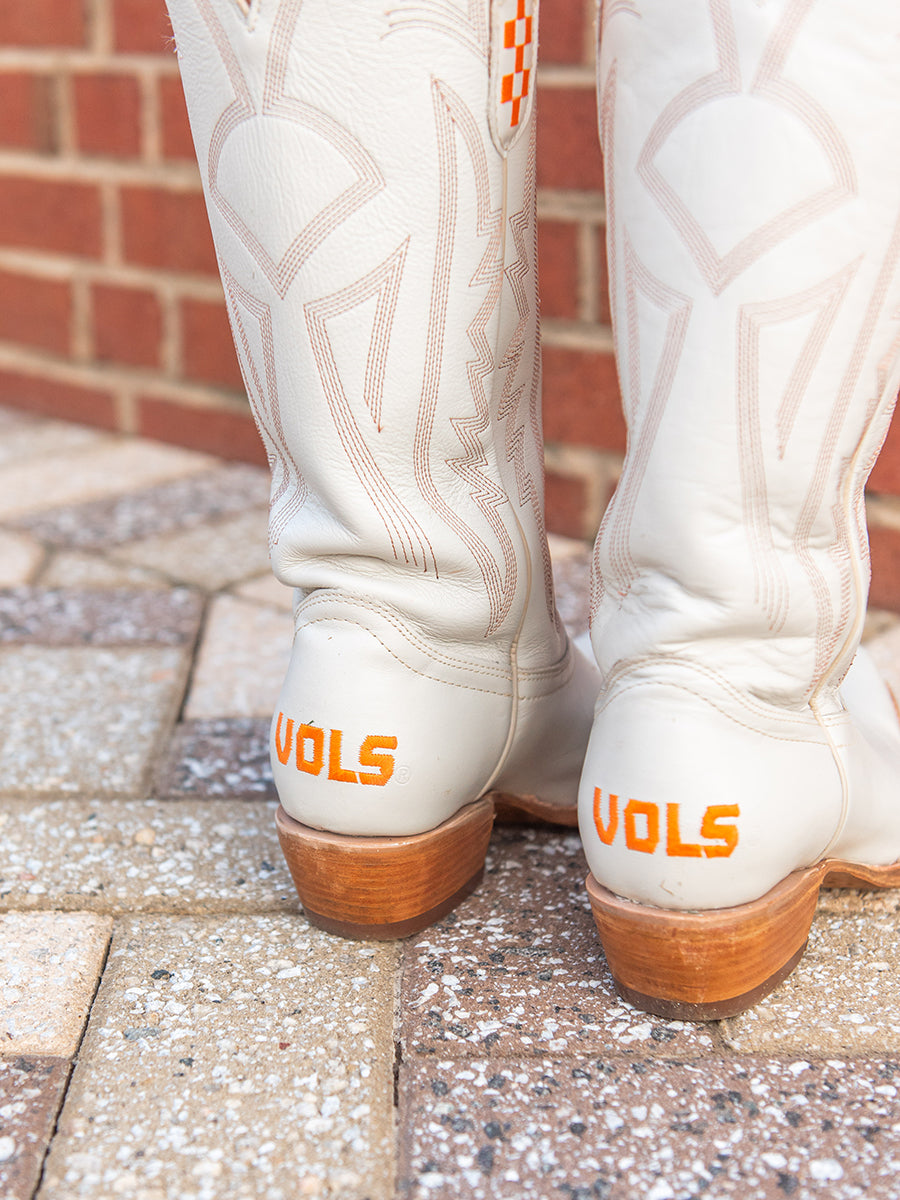 Ivory Leather Gameday Western Boot