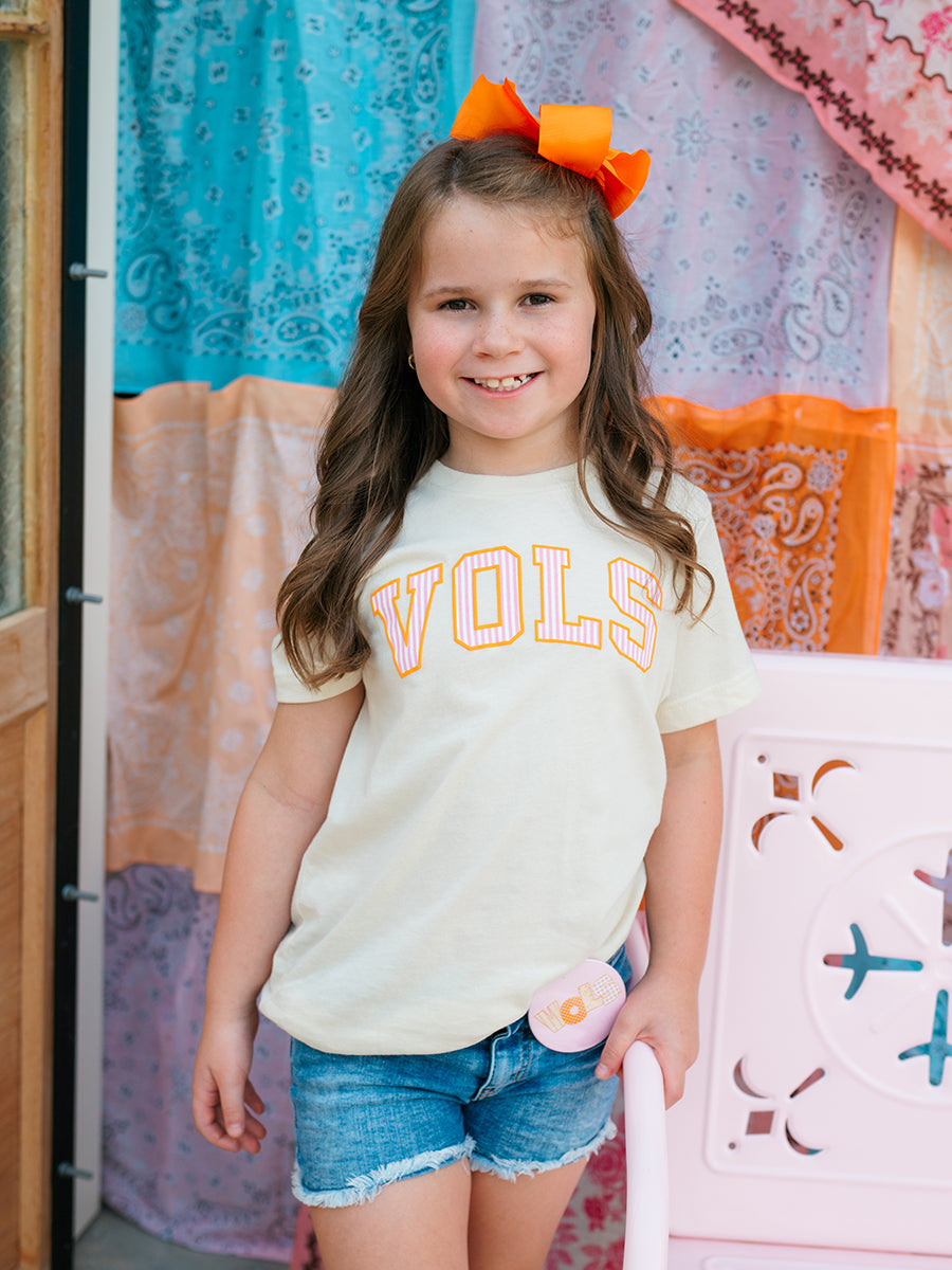 Vols Pink Pinstripe Short-Sleeve T-Shirt, Toddler & Youth