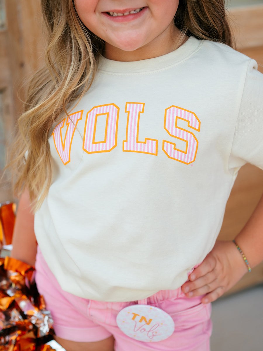 Vols Pink Pinstripe Short-Sleeve T-Shirt, Toddler & Youth