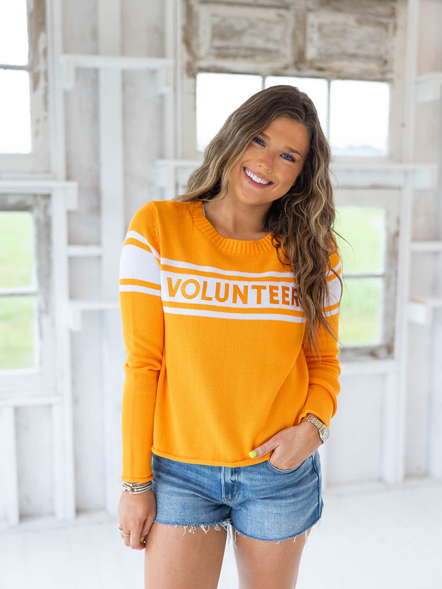 Volunteers Long-Sleeve Orange Sweater