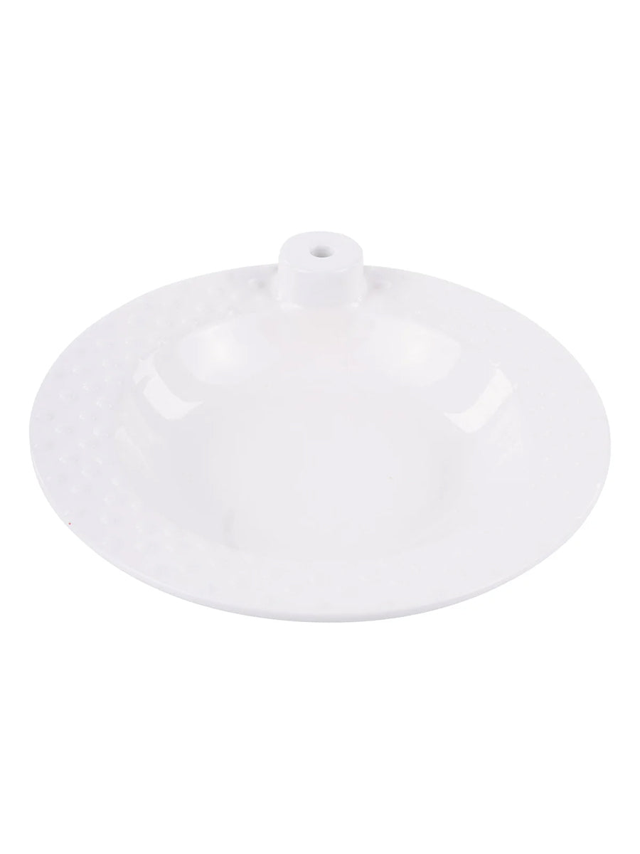 White Round Serving Bowl