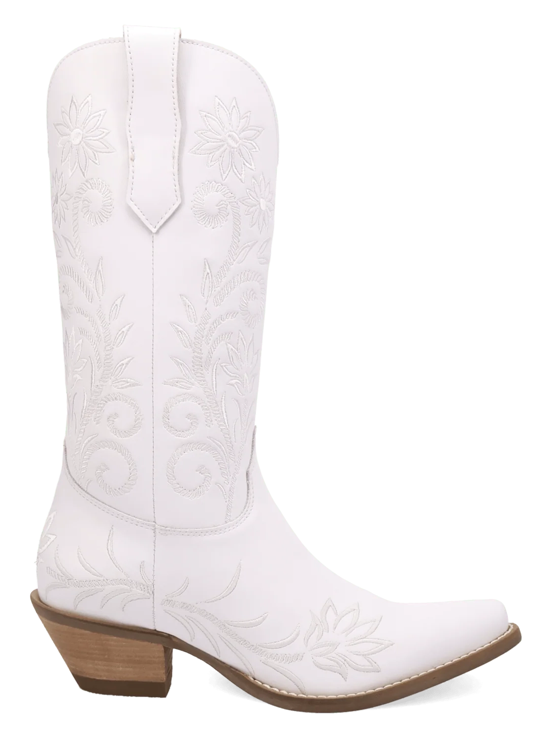 Dingo Buttercup Leather Boot, White