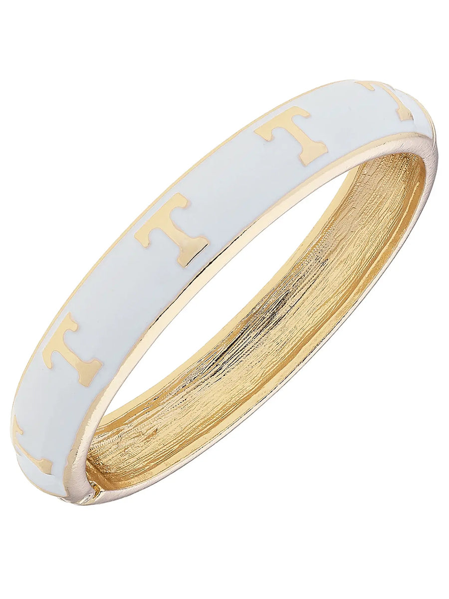 Power T Enamel Hinge Bangle (2 Colors)