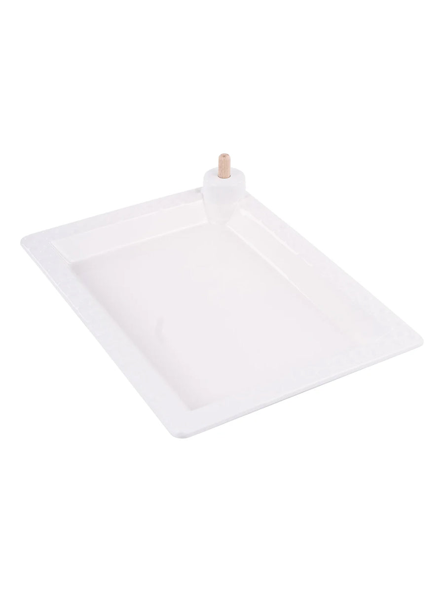 White 9x 12 serving tray