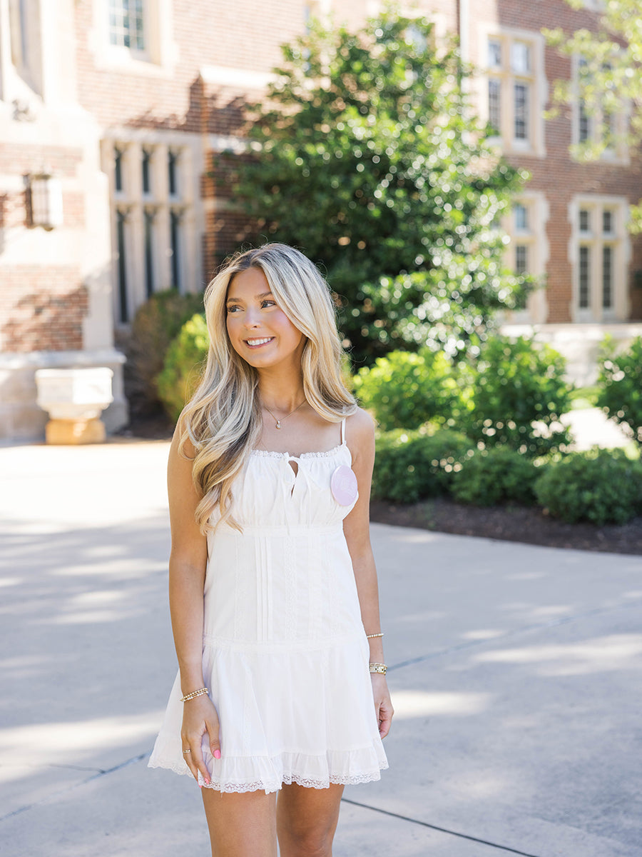 White Lace Romper