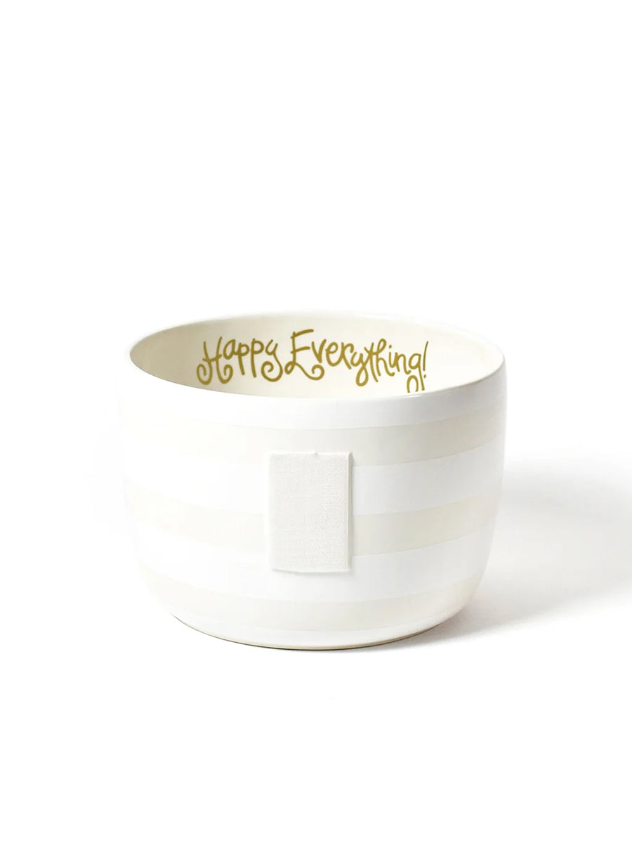 White Happy Everything Bowl
