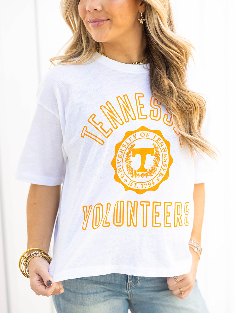 Tennessee Volunteers White Slub Tee