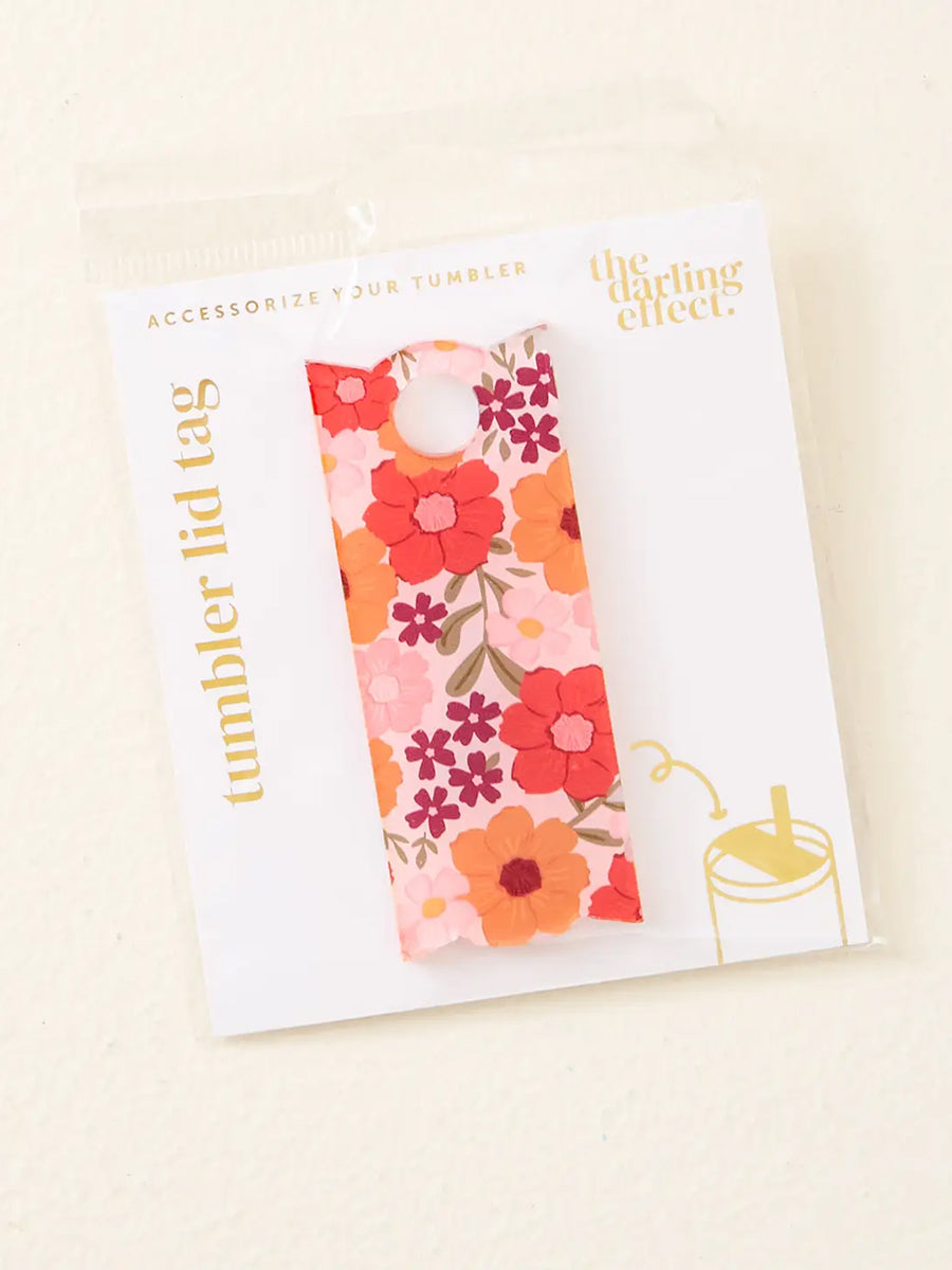 Floral Lid Tag