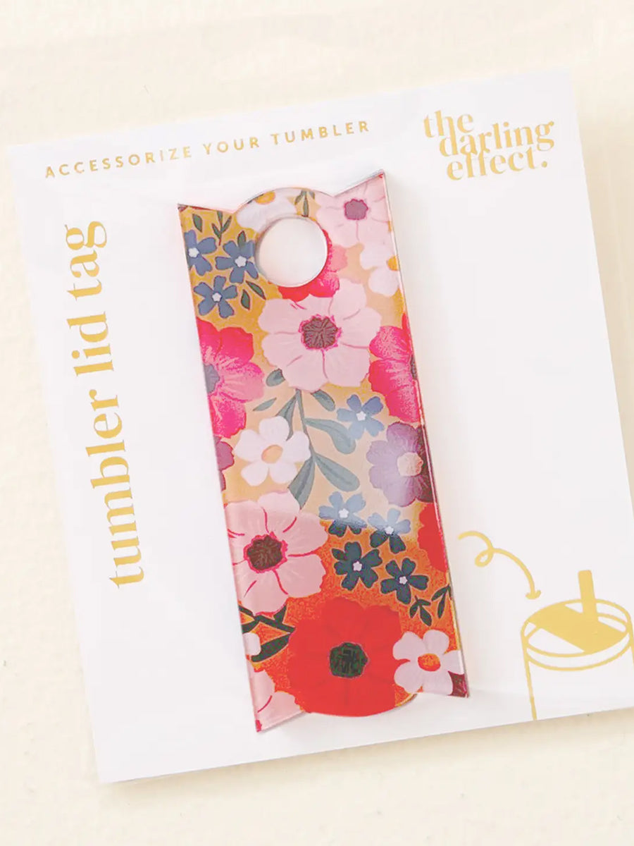 Bright Floral Lid Tag