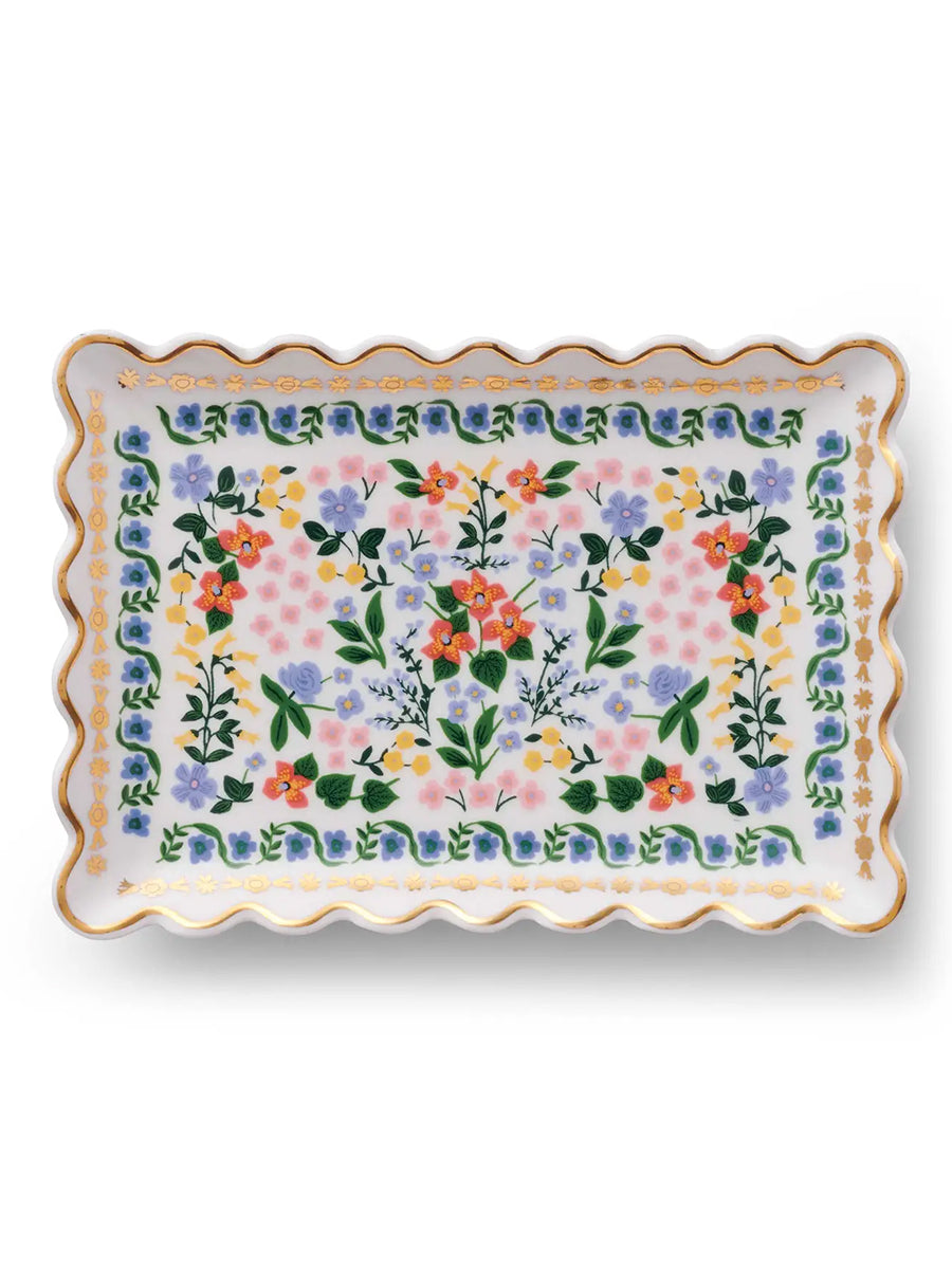 floral trinket tray
