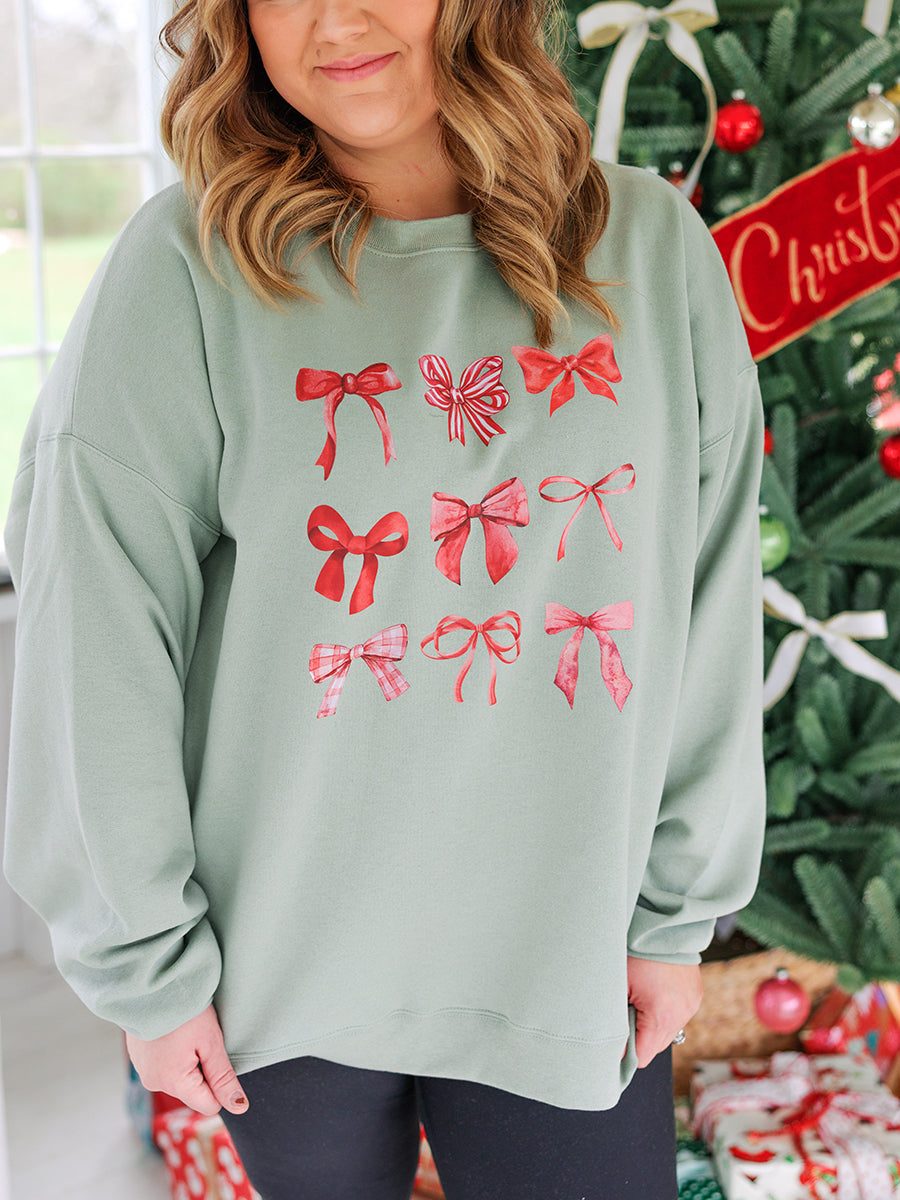 Red Bows Christmas Sweatshirt