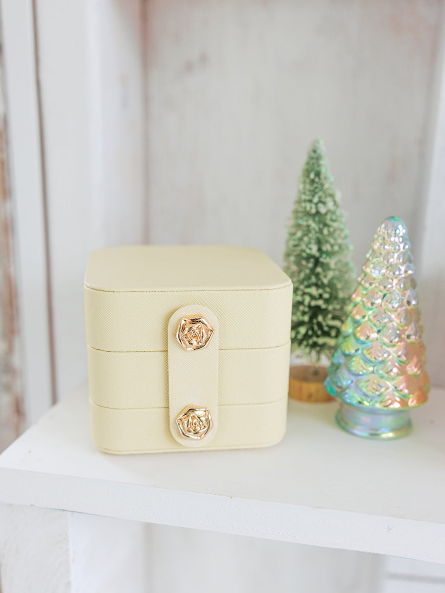 Pale Yellow Jewelry Box