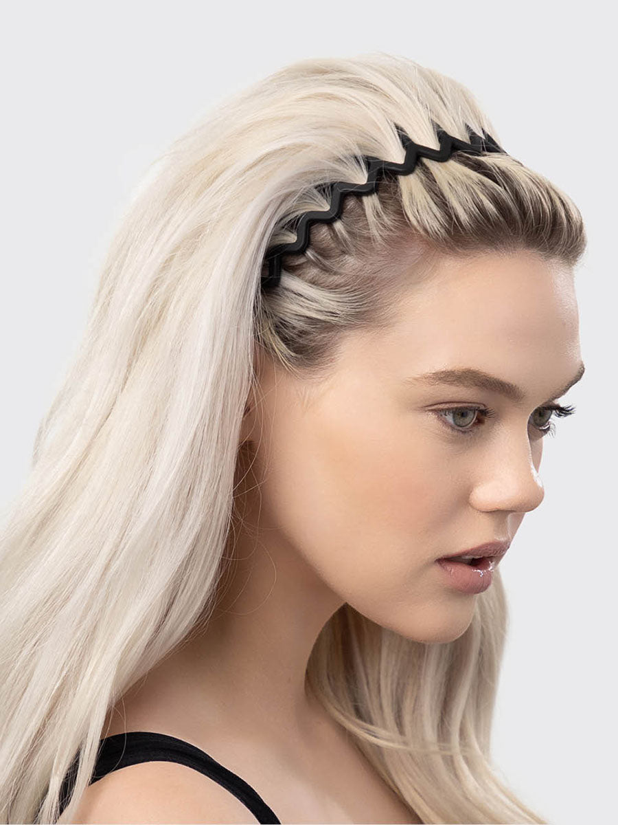 Model with Zig Zag Headband